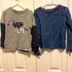 2 long sleeve boys shirts